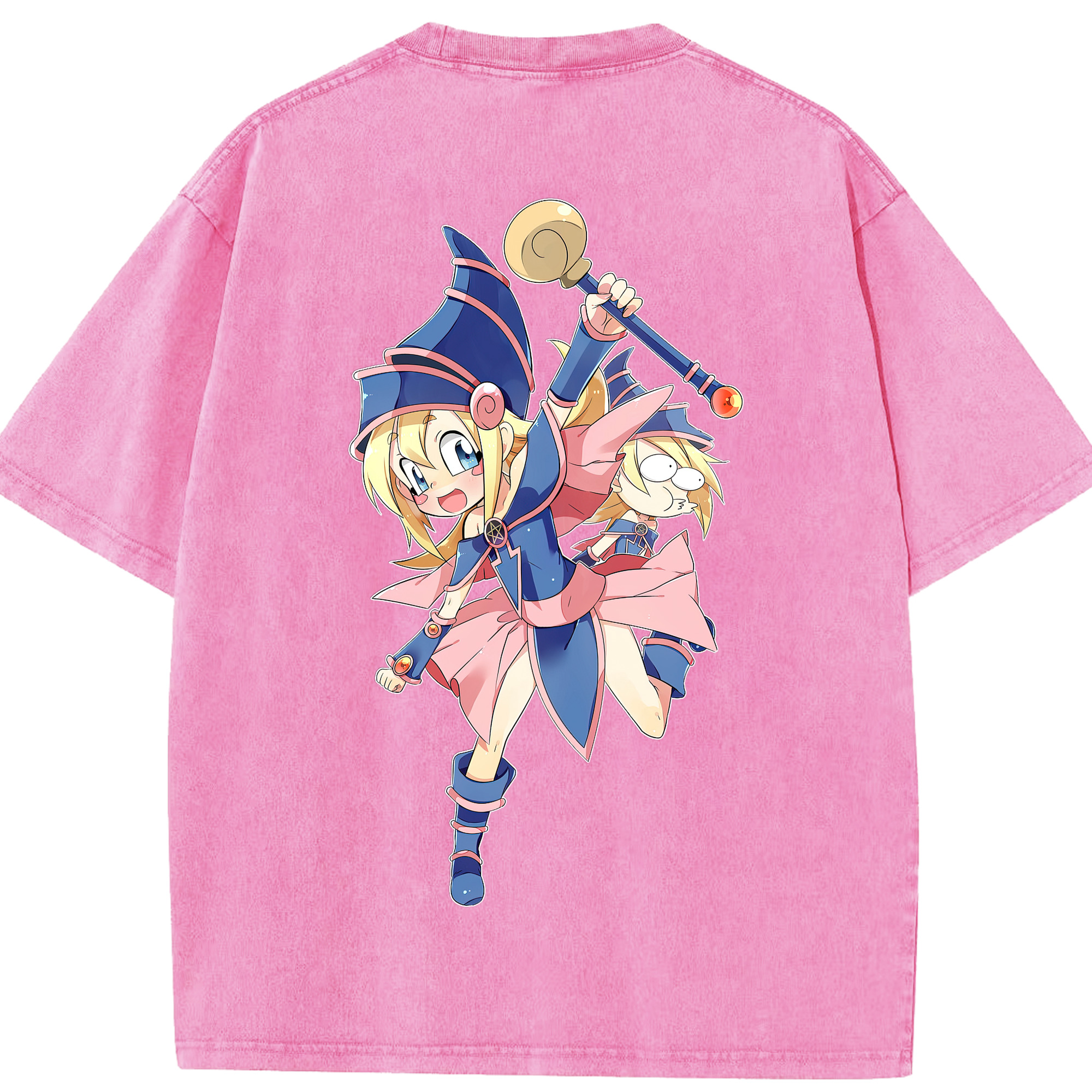 （画像用） 遊☆戯☆王 Yu-Gi-Oh! 綿100% ヴィンテージ風 半袖Tシャツ（背面プリント）